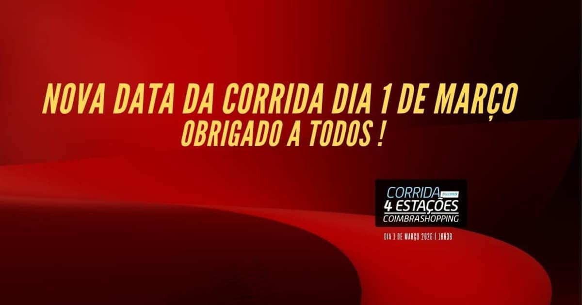 Corrida 4 Estações Coimbra 2026 — imagem do organizador