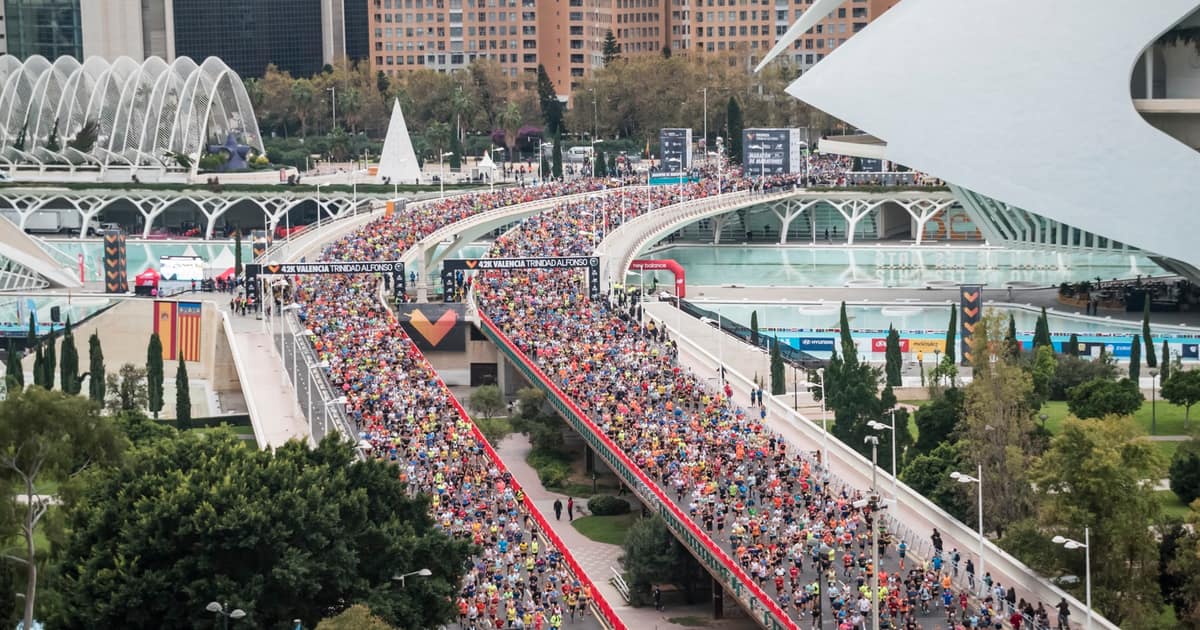 Maratona de Valência — imagem do organizador